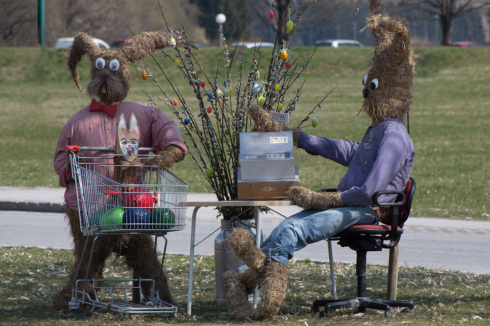 Sogar die Osterhasen...