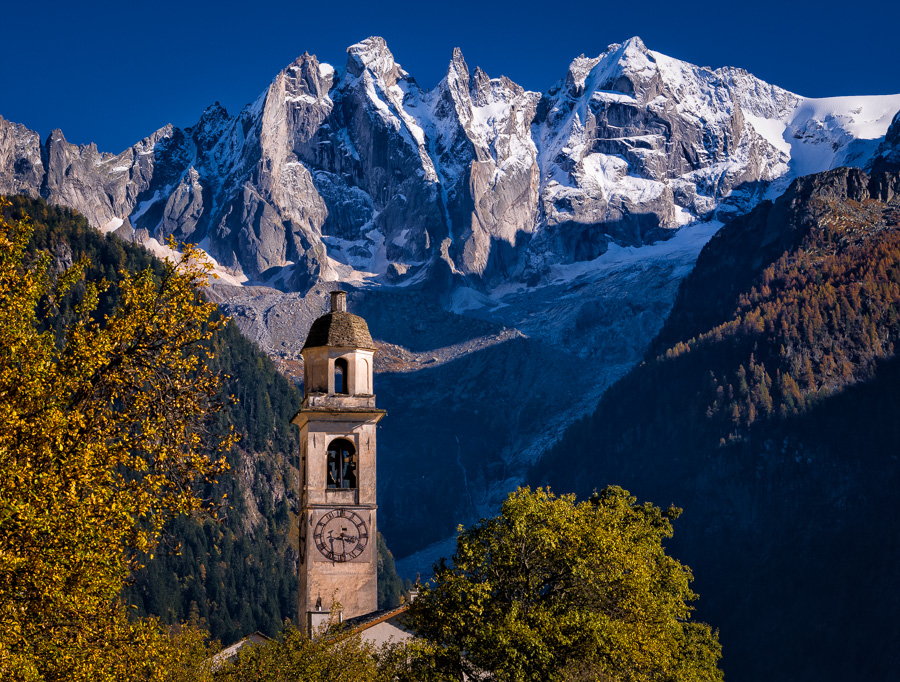 Soglio mit Bondasca Gruppe