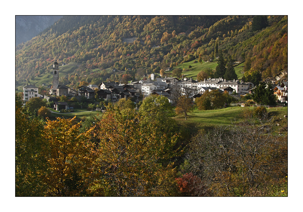 Soglio ... Sonnenterasse im Bergell