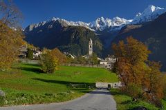 Soglio und seine Berge