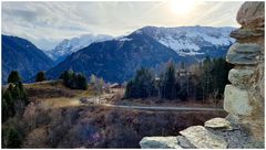 Sogn Benedetg, Blick aus der Kapellenruine