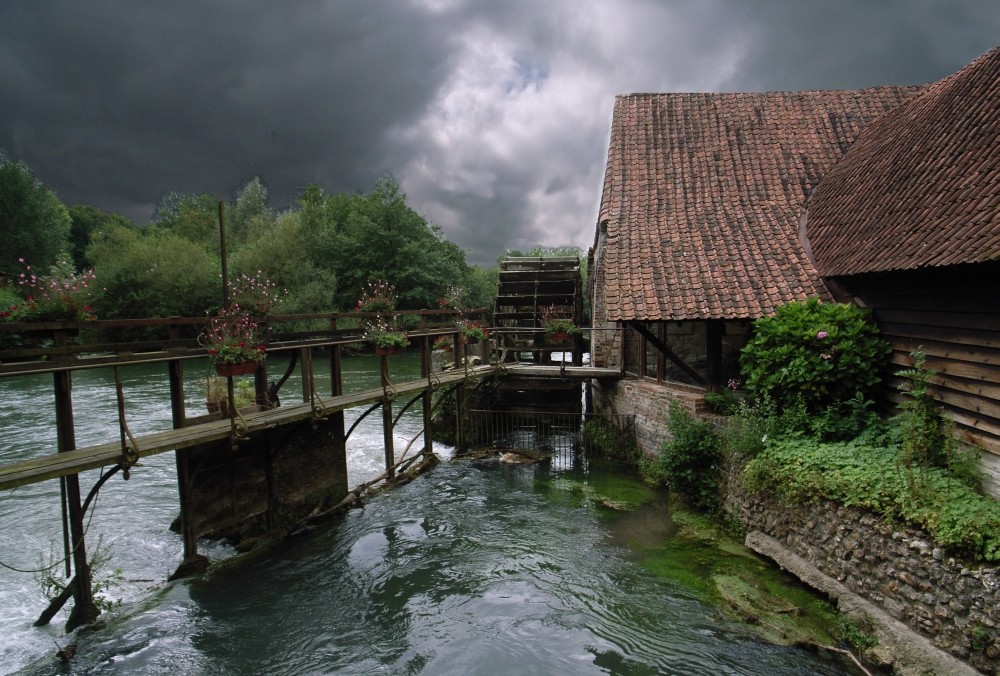 soir d' orage au moulin de maintenay