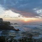 soir de décembre sur la Villa Belza, Biarritz