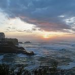 soir de décembre sur la Villa Belza, Biarritz