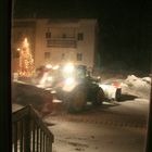 Soir de tempête au village