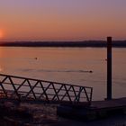 Soir d'hiver sur le fleuve charente