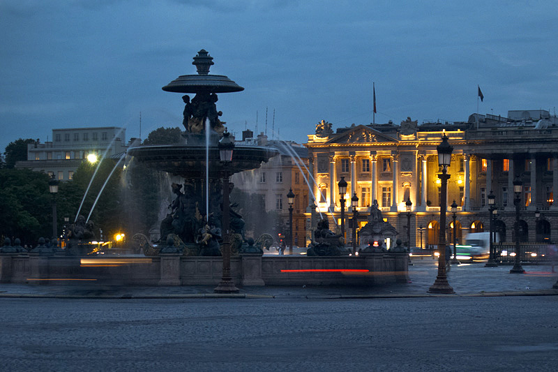 Soir , place de Concorde