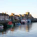 Soir sur le port de Barfleur.