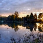 Soirée d'automne au lac