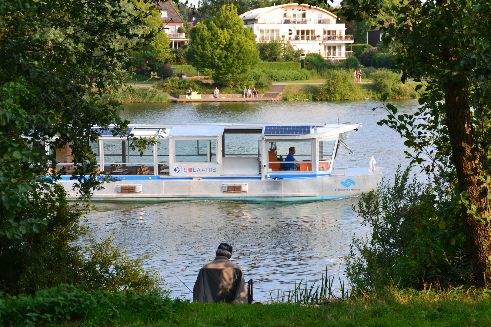 Solaaris, das neue Solarschiff auf dem Aasee in Münster