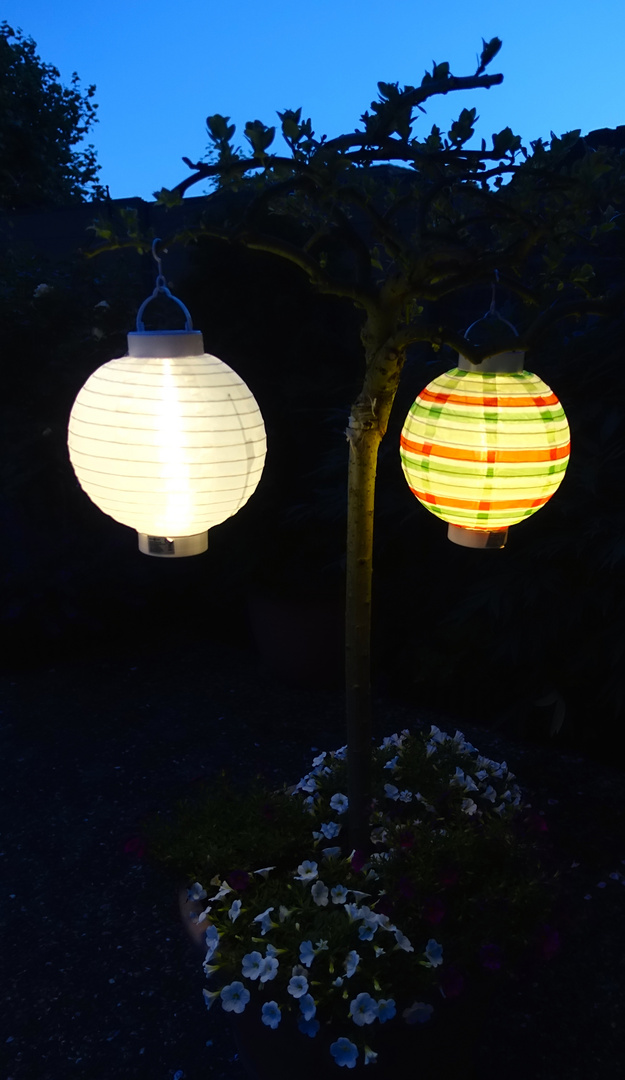 Lampions Solar Garten