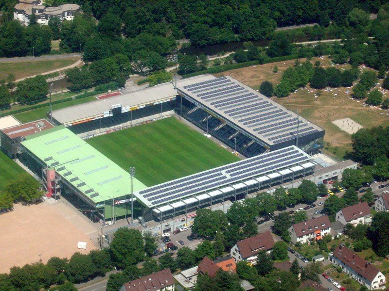 Solar-Stadion des SC-Freiburgs - Luftbild