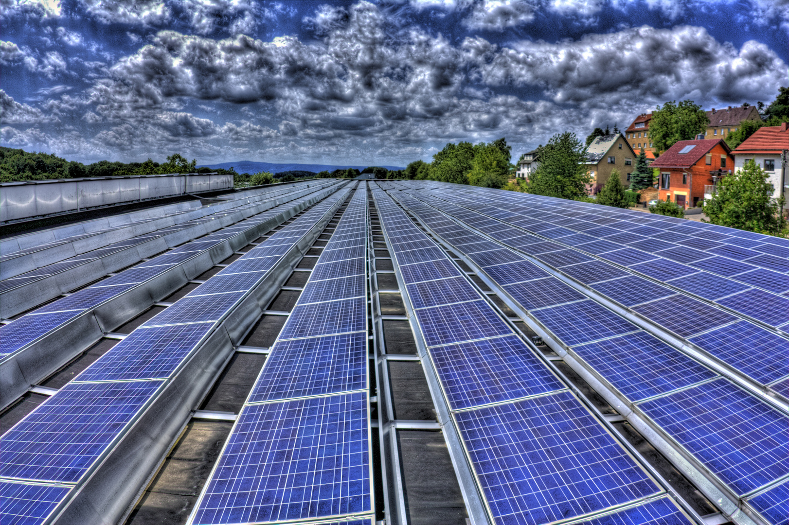 Solaranlage auf dem Dach