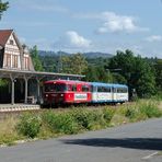 Solche Triebwagen gab es hier früher regelmäßig