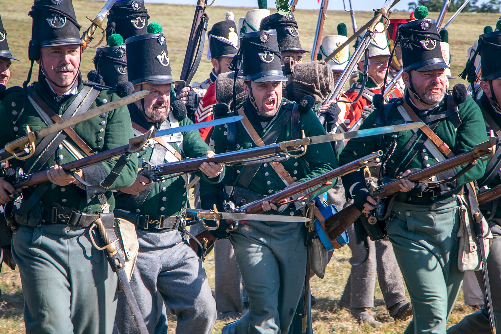 Soldaten in der Göhrdeschlacht 1813