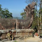 Soldiers at Preah Vihear