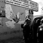 SOLDIERS & THE DOVE OF PEACE, BETHLEHEM, PALESTINE