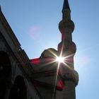 Sole e Minareto La moschea Blu