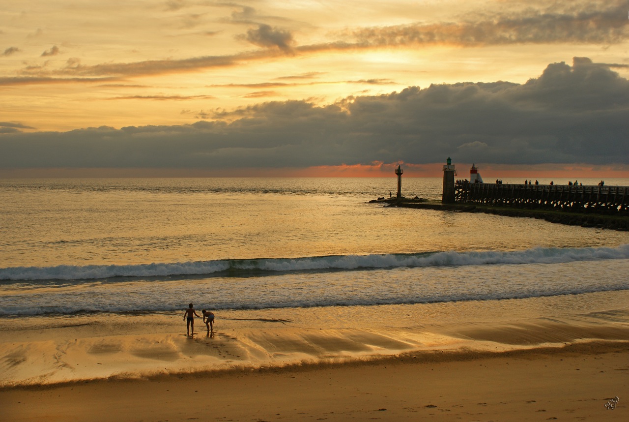 Soleil couchant à Capbreton