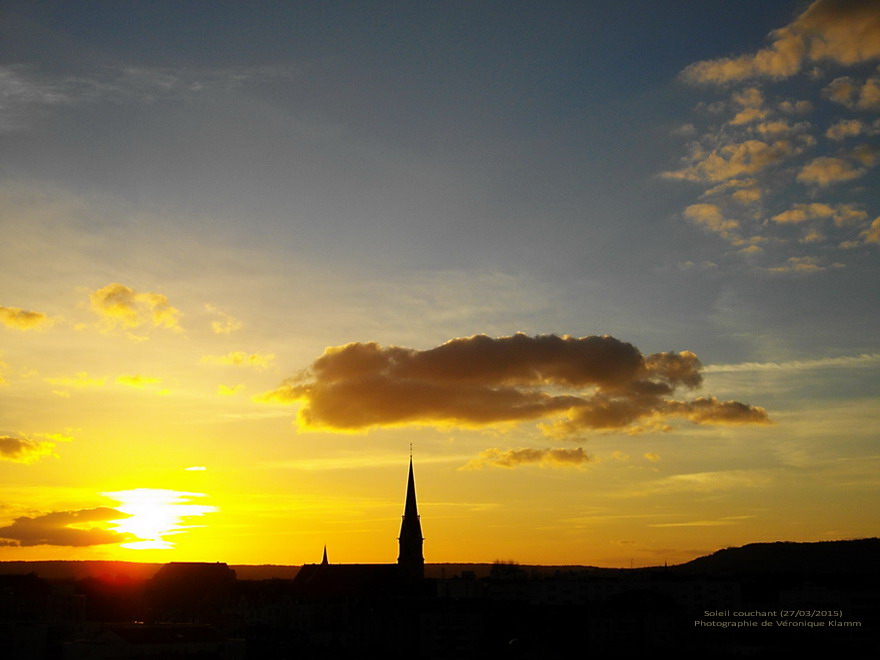 Soleil couchant et Runner Cloud (27 03 2015 )