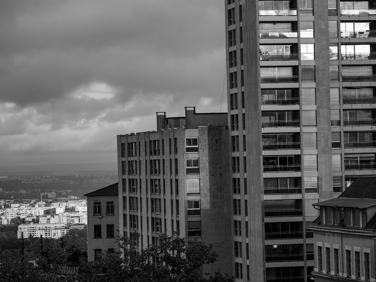 soleil couchant sur la Croix-Rousse