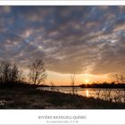 Soleil couchant sur la rivière Richelieu