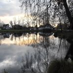 Soleil couchant sur le lac d'Uza