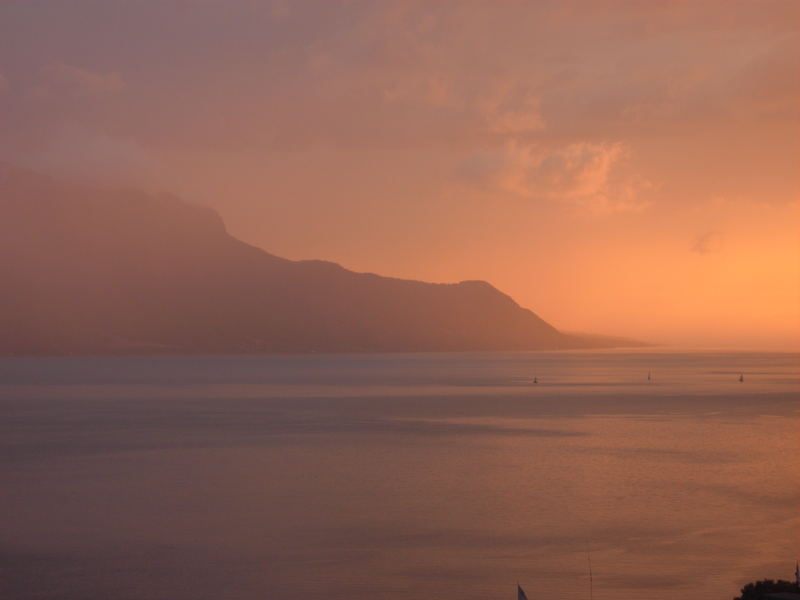 Soleil couchant sur le Léman!