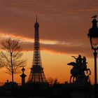 Soleil couchant sur Paris la Belle