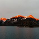 Soleil de minuit dans les iles Lofoten