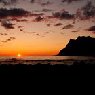 Soleil de minuit . Smårollinger . Lofoten . NORWAY.