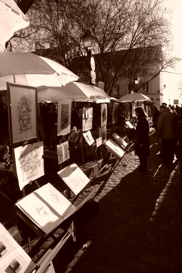 Soleil d'hiver sur Montmartre