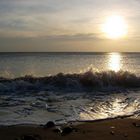 Soleil et vagues -