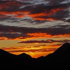 soleil levant sur berre les alpes