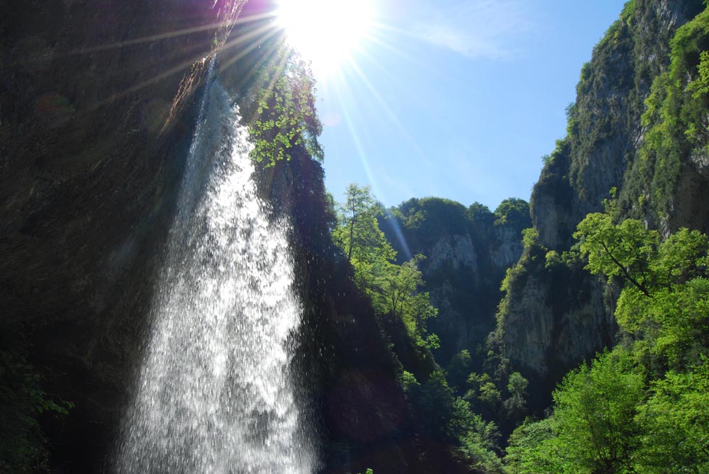 soleil près de l'eau