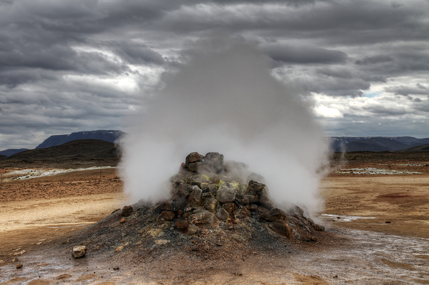 Solfatare bei Hverir Foto & Bild | landschaft, vulkanlandschaften