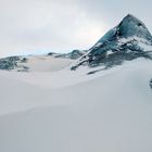 Sólheimajökull - Eisformation und Schnee