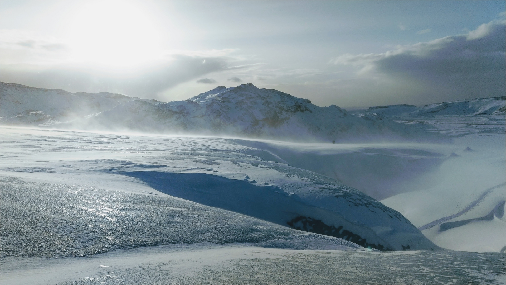 Sólheimajökull - Gletscherspalte