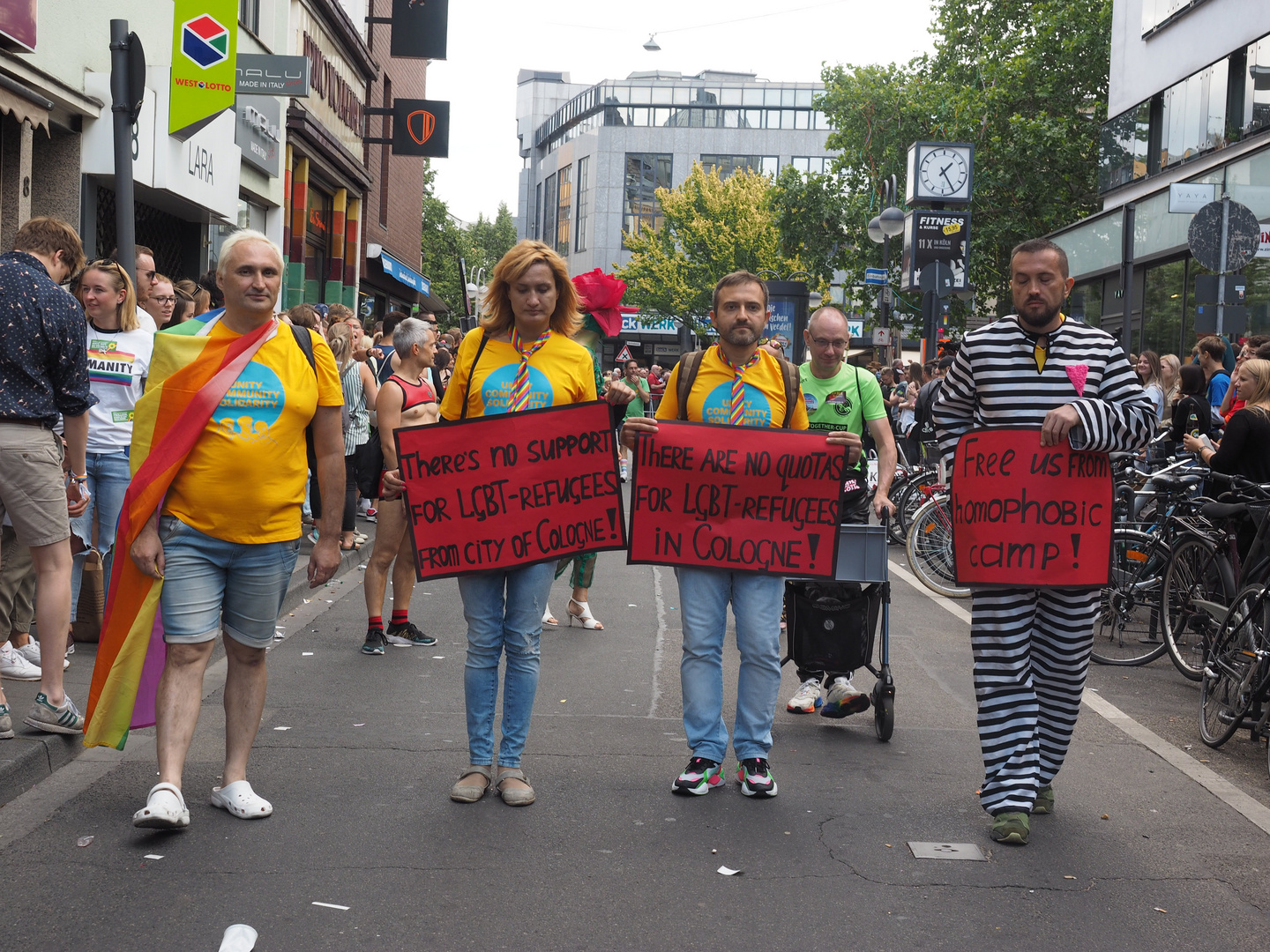 Solidarität mit geflüchteten LSBQTI-Menschen