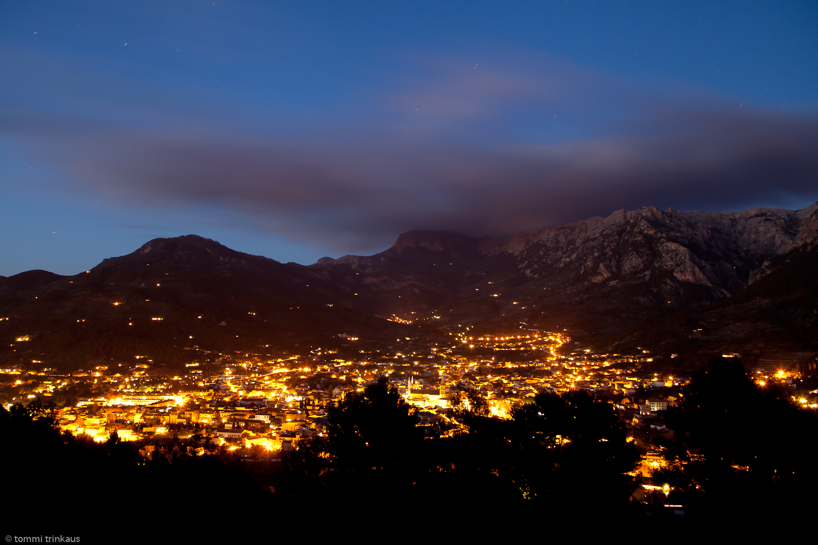 Sóller bei Nacht