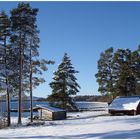 Sollerön im Oktoberschnee