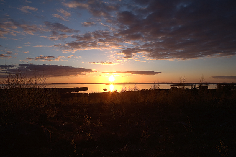 Solnedgång vid Vättern