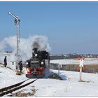 Solo am Einfahrsignal des Bahnhofs Schönheide Mitte