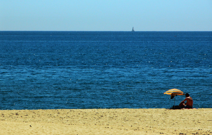 solo en la playa - allein am strand