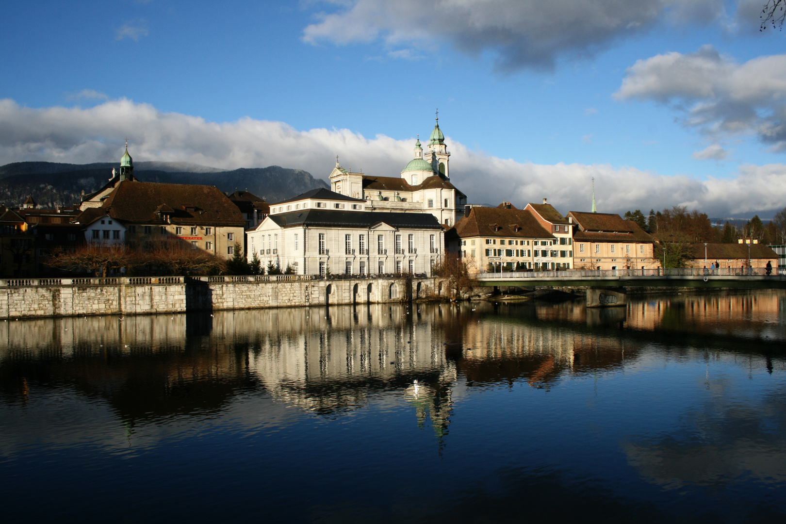 Solothurn an einem sonnigen Wintertag