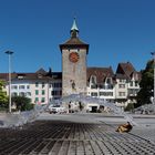 Solothurn Bieltor mit Wasserfontänen 