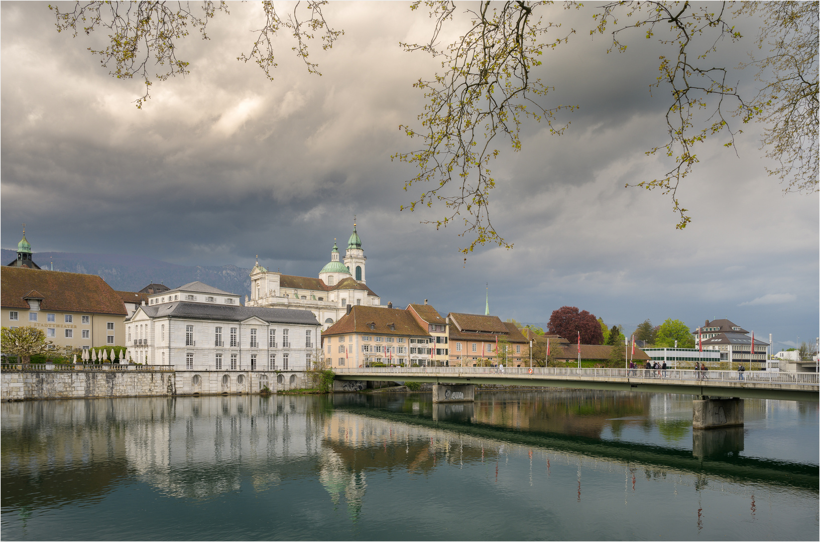 Solothurn mit der Kreuzackerbrücke