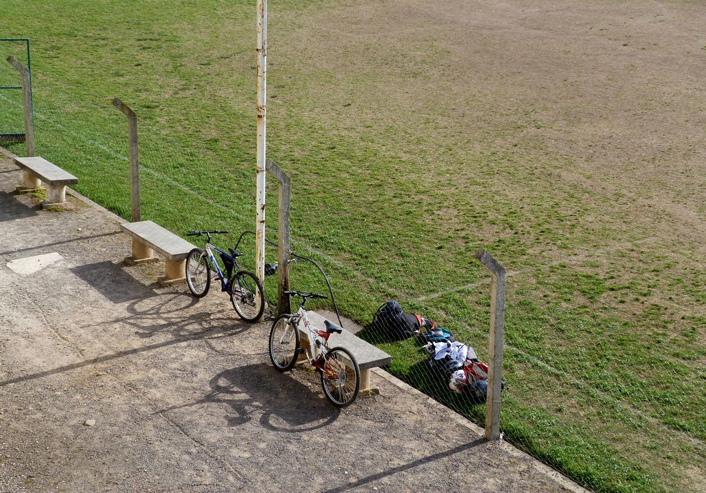 Sombras de bicicletas.