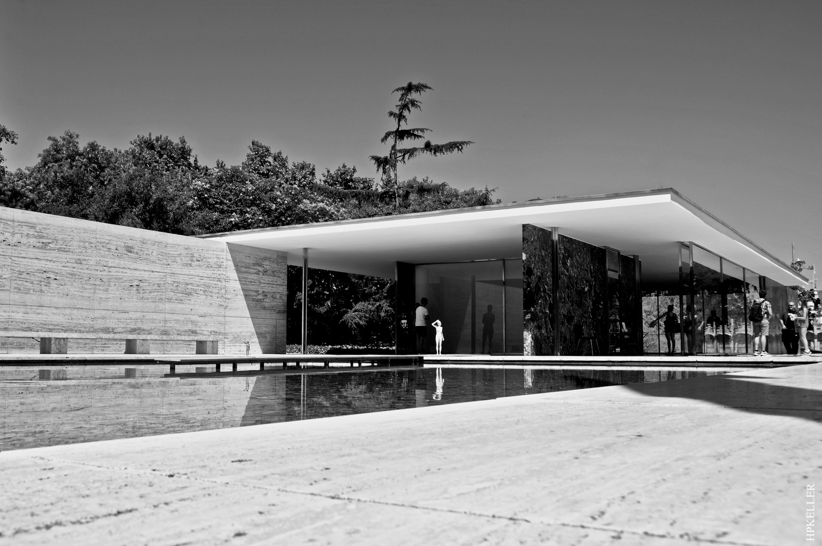 Some days ago at the Barcelona-Pavillon, ...in the footsteps of Mies van der Rohe.