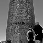 Some days ago in Barcelona, ...in front of the Torre Agbar.